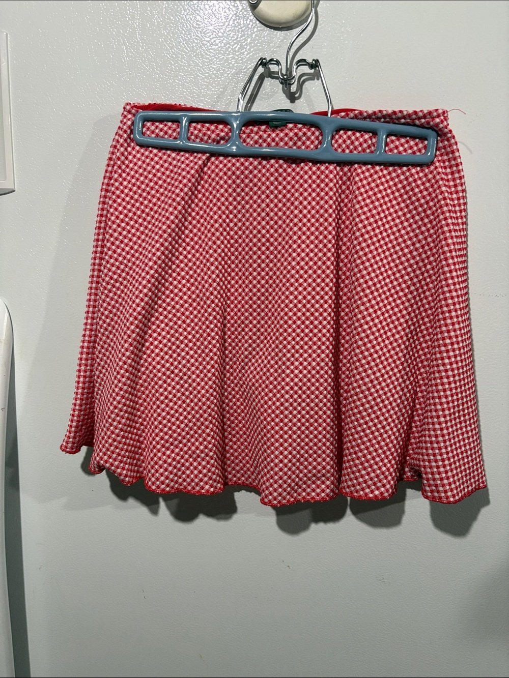 wild fable Red Gingham Circle Skater Skirt
